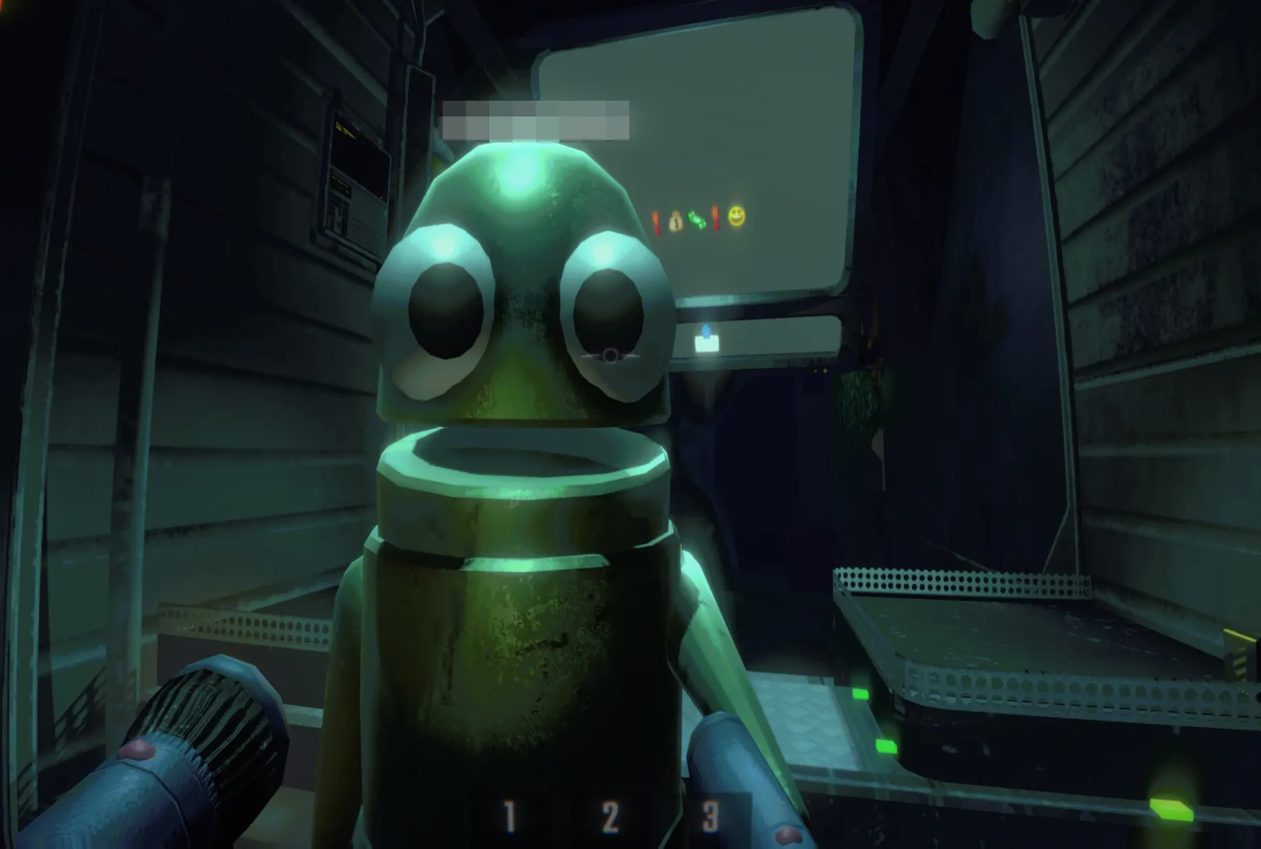 Chef Frog Character in Corridor